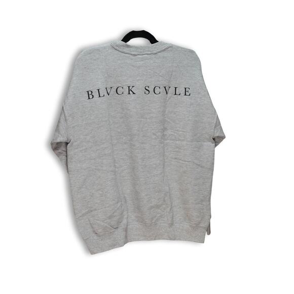 Black Scale Men's Gray Crewneck Sweater - Size Large - Picture 2 of 2